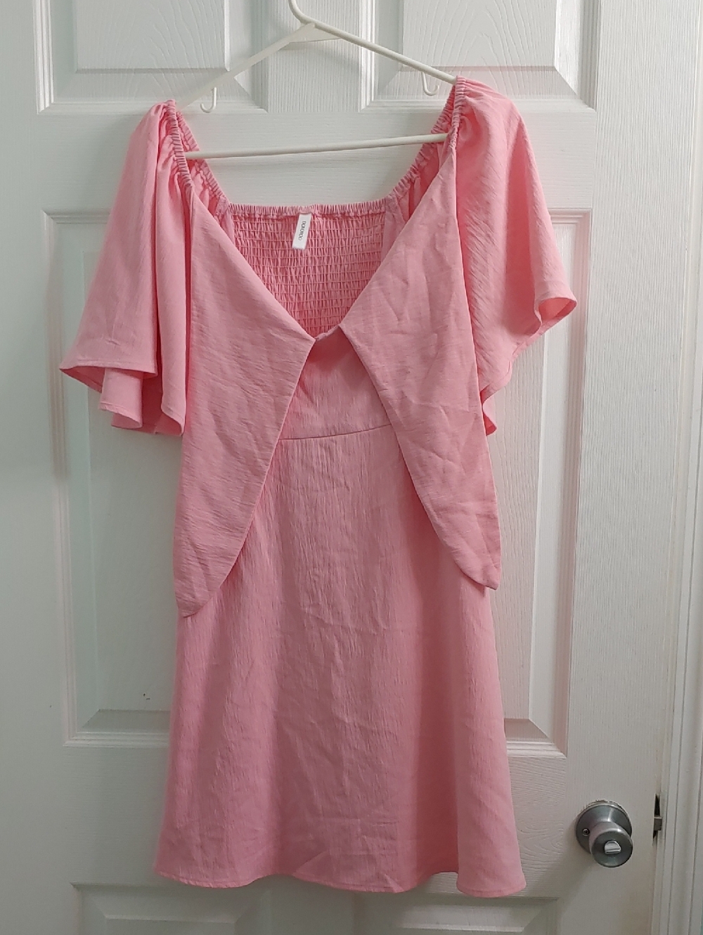 Coquette Pink Dress Flowy Sleeves Feminine Women's Size S